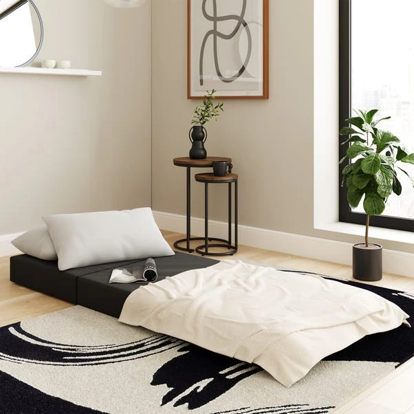 Dunelm Ezra Brushed Marl Single Fold Out Bed 4 Dunelm Ezra Brushed Marl Single Fold Out Bed - Image 2