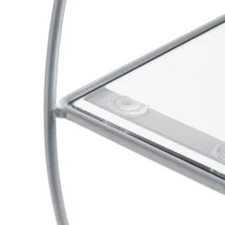 Dunelm Circle Shelf Silver Glass 9 Dunelm Circle Shelf Silver Glass -House of Reeves store 30769824 alt03