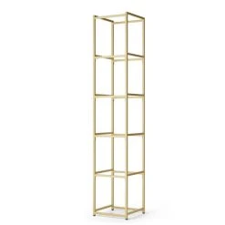 Dunelm Modular 6 Shelf Gold Frame Component
