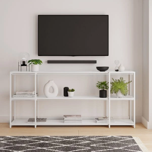 Dunelm Modular White 180cm Wooden Shelf Panel Component 6 Dunelm Modular White 180cm Wooden Shelf Panel Component - Image 4