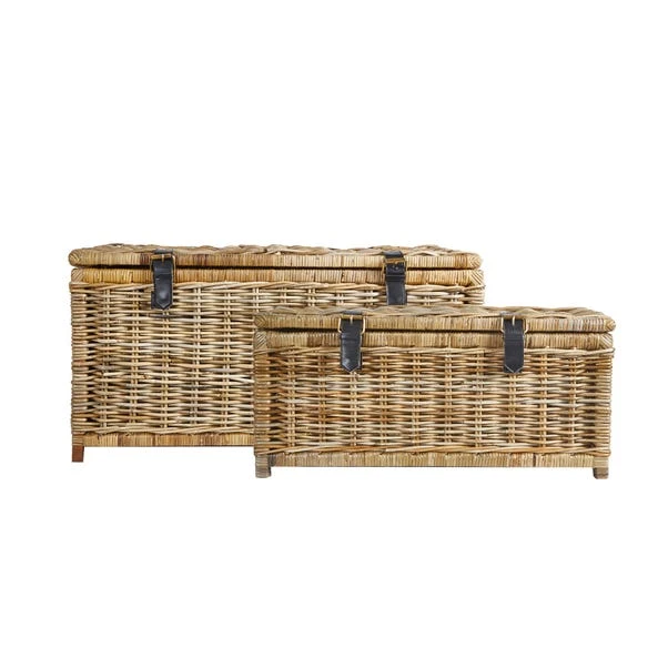 Set Of 2 Churchgate Rattan Trunks - Image 2