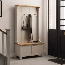 Dunelm Bromley Grey Hallway Tall Unit