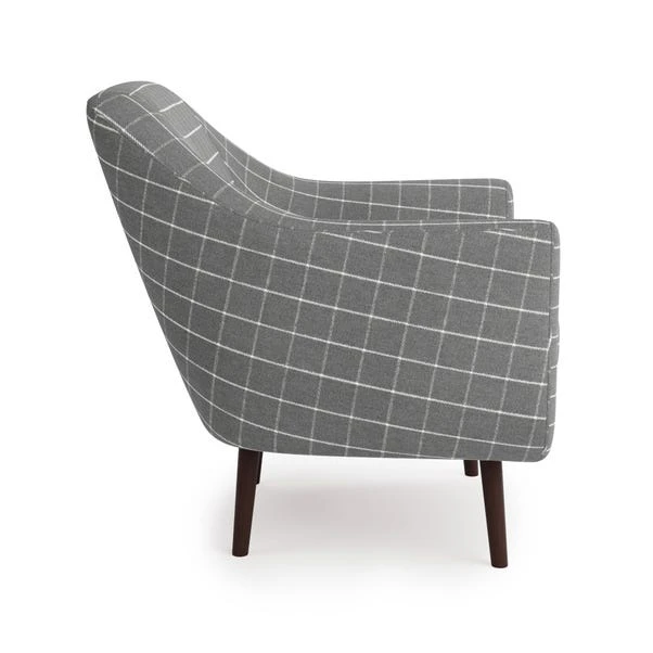 Dunelm Eddie Window Pane Check Tub Armchair - Image 4