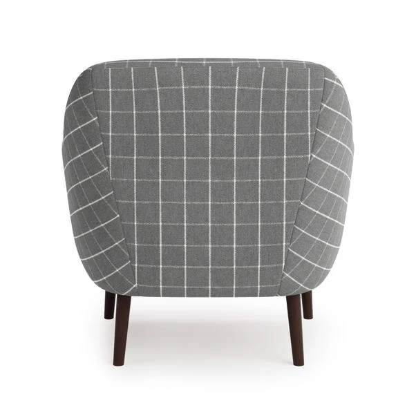 Dunelm Eddie Window Pane Check Tub Armchair - Image 5