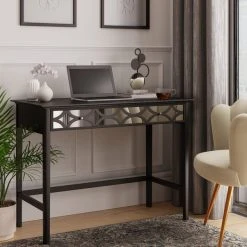 Dunelm Delphi Black Desk