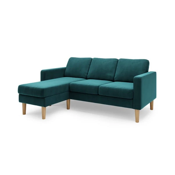 Dunelm Jacob Velvet Small Corner Chaise Sofa 7 Dunelm Jacob Velvet Small Corner Chaise Sofa - Image 5