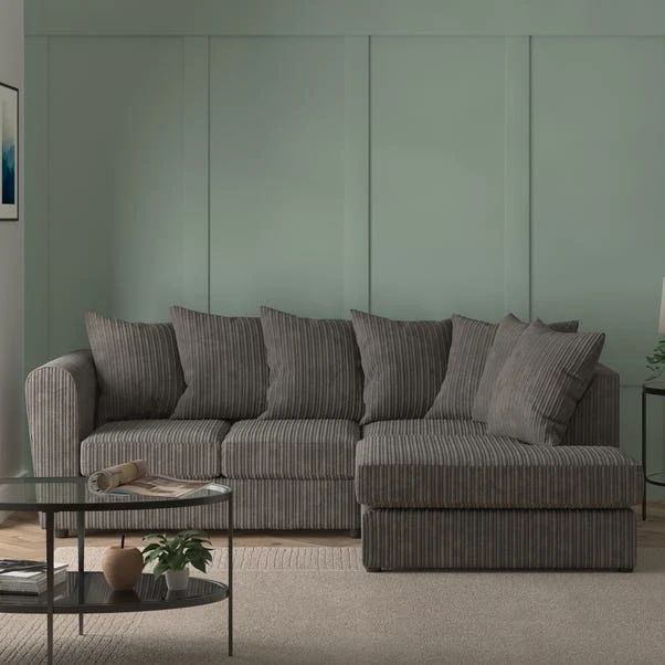 Dunelm Blake Jumbo Cord Right Hand Corner Sofa 3 Dunelm Blake Jumbo Cord Right Hand Corner Sofa