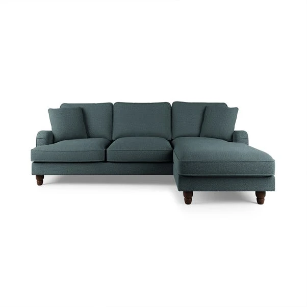 Dunelm Beatrice Chunky Soft Chenille Corner Chaise Sofa 4 Dunelm Beatrice Chunky Soft Chenille Corner Chaise Sofa - Image 2