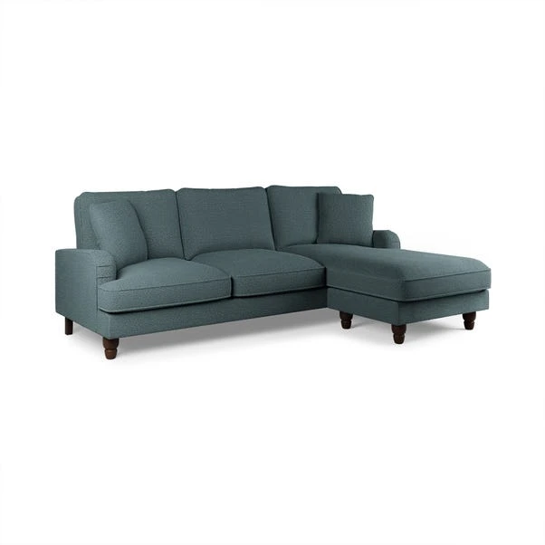 Dunelm Beatrice Chunky Soft Chenille Corner Chaise Sofa 5 Dunelm Beatrice Chunky Soft Chenille Corner Chaise Sofa - Image 3