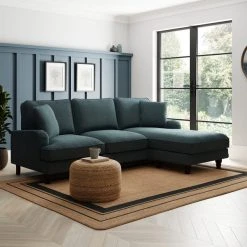 Dunelm Beatrice Chunky Soft Chenille Corner Chaise Sofa 11 Dunelm Beatrice Chunky Soft Chenille Corner Chaise Sofa -House of Reeves store 30792390 alt03