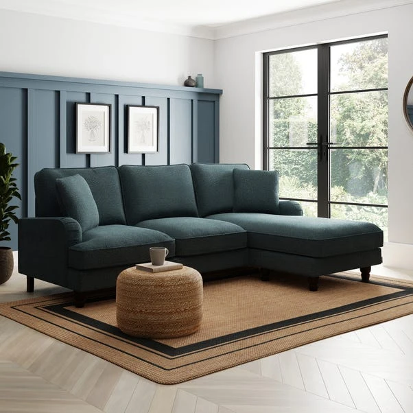 Dunelm Beatrice Chunky Soft Chenille Corner Chaise Sofa 6 Dunelm Beatrice Chunky Soft Chenille Corner Chaise Sofa - Image 4