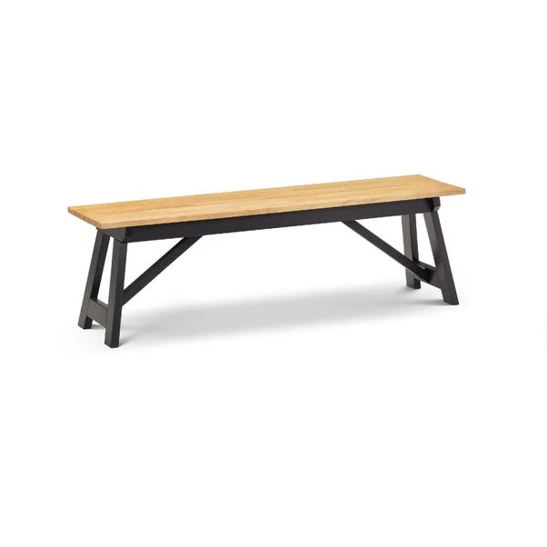 Julian Bowen Hockley Dining Bench Oak - Image 2