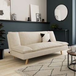 Dunelm Mateo Sherpa Clic Clac Sofa Bed