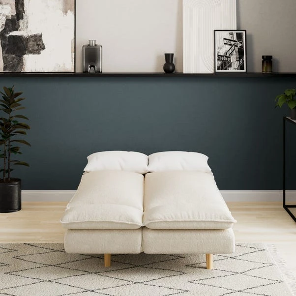 Dunelm Mateo Sherpa Clic Clac Sofa Bed 4 Dunelm Mateo Sherpa Clic Clac Sofa Bed - Image 2