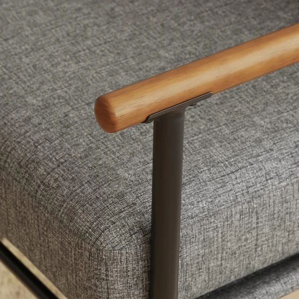 Dunelm Arbour Industrial Self Assembly Textured Weave Chair Grey 6 Dunelm Arbour Industrial Self Assembly Textured Weave Chair Grey - Image 4