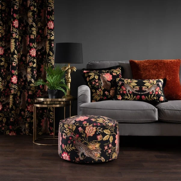 Dunelm Paradise Cheetah Pouffe