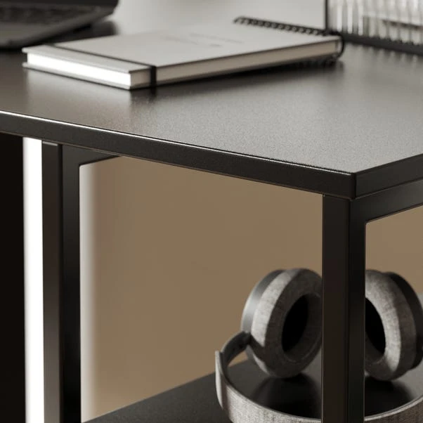 Dunelm Esther Storage Desk Black - Image 5