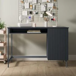 Dunelm Erna Storage Desk Grey