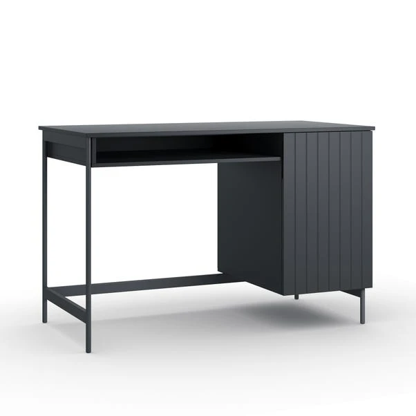 Dunelm Erna Storage Desk Grey - Image 2
