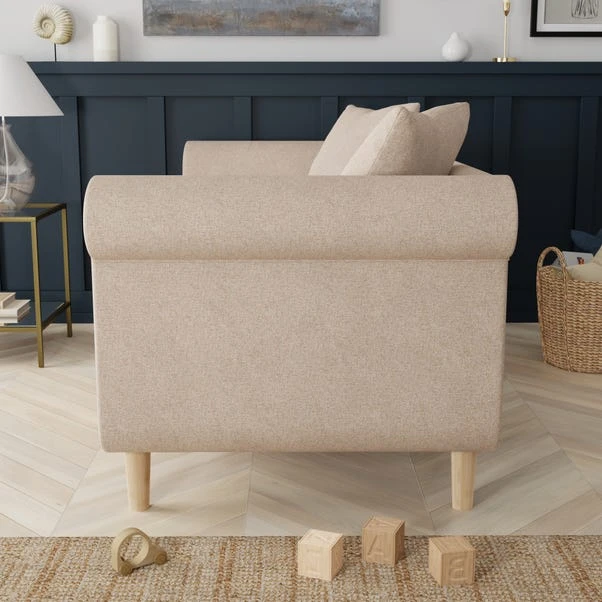 Dunelm Florrie 3 Seater Flatweave Sofa 5 Dunelm Florrie 3 Seater Flatweave Sofa - Image 3