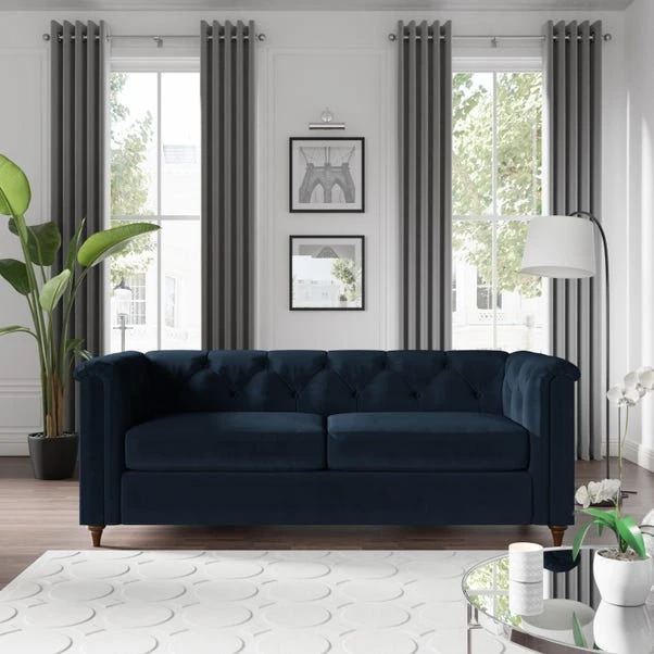 Dunelm Chesterfield Opulent Velvet 3 Seater Sofa