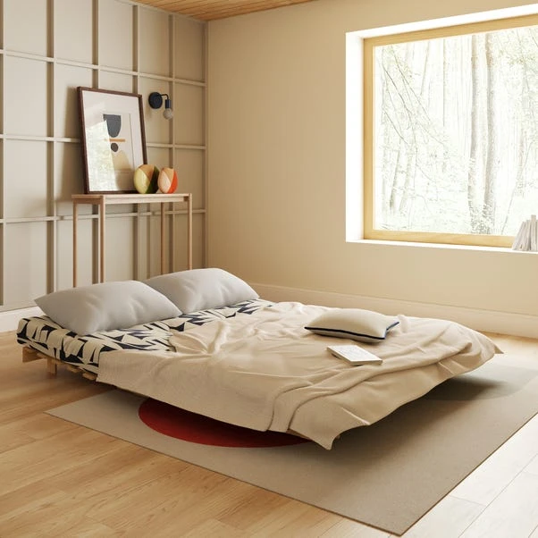 Dunelm Mito Klipp Double Futon Natural Frame 4 Dunelm Mito Klipp Double Futon Natural Frame - Image 2