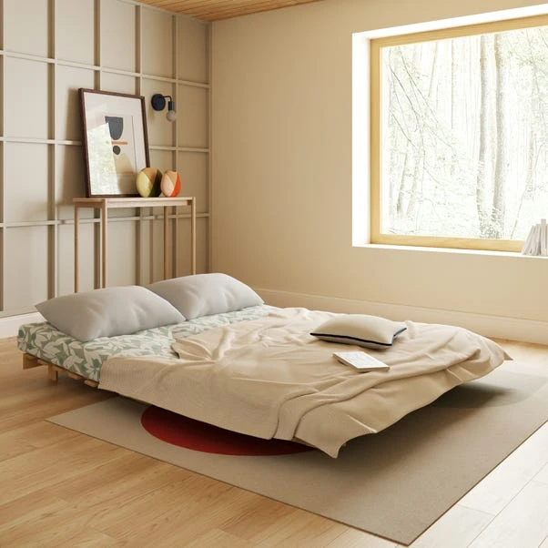 Dunelm Mito Erwin Double Futon Sage Natural Frame 5 Dunelm Mito Erwin Double Futon Sage Natural Frame - Image 3