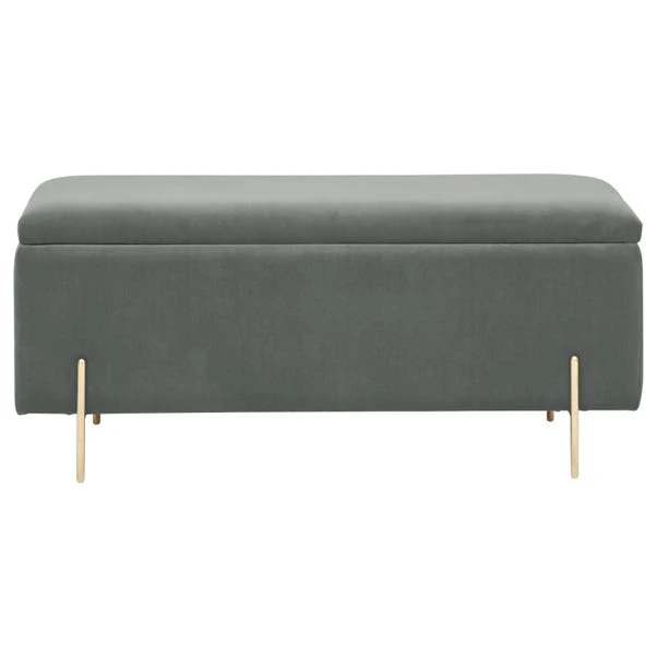 GFW Mystica Velour Ottoman Storage Bench - Image 4