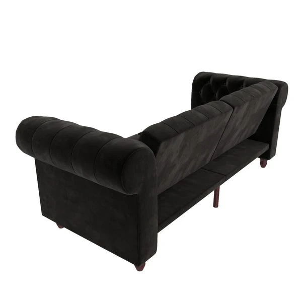 Dorel Felix Velvet Chesterfield Sofa Bed 7 Dorel Felix Velvet Chesterfield Sofa Bed - Image 5