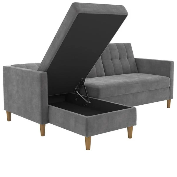 Dorel Hartford Chenille Storage Sofa Bed 6 Dorel Hartford Chenille Storage Sofa Bed - Image 4