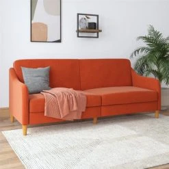 Dorel Jasper Linen Sprung Sofa Bed