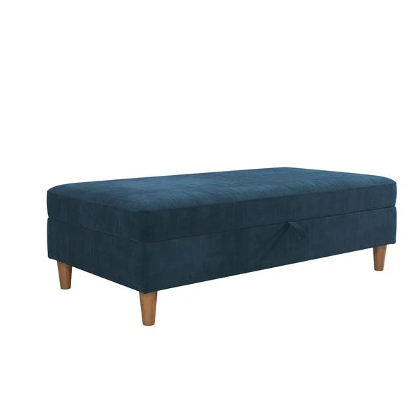 Dorel Hartford Chenille Storage Ottoman 4 Dorel Hartford Chenille Storage Ottoman - Image 2