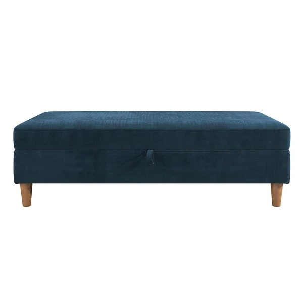 Dorel Hartford Chenille Storage Ottoman 6 Dorel Hartford Chenille Storage Ottoman - Image 4