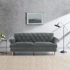 Leader Lifestyle Jazz Velvet 3 Seater Sofa
