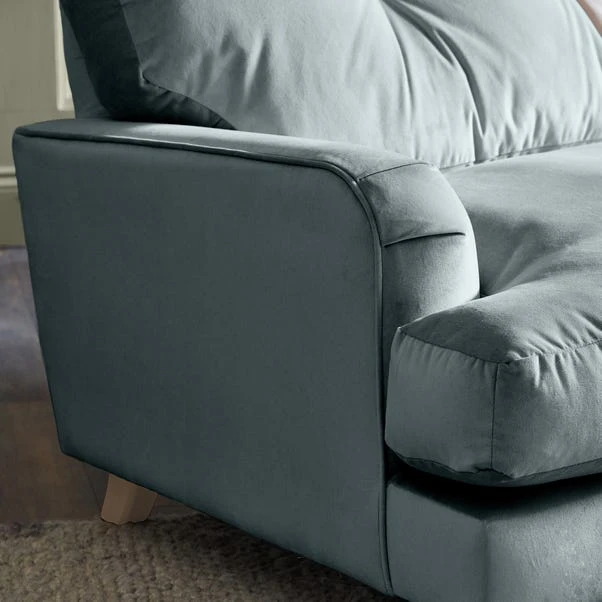 Dunelm Martha Vintage Velvet Corner Chaise - Image 5